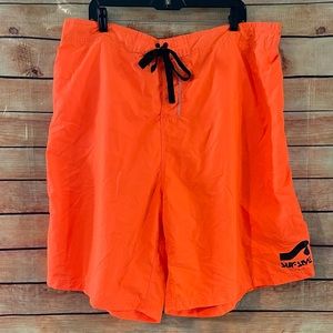 Surf Style Swim Shorts Trunks Orange